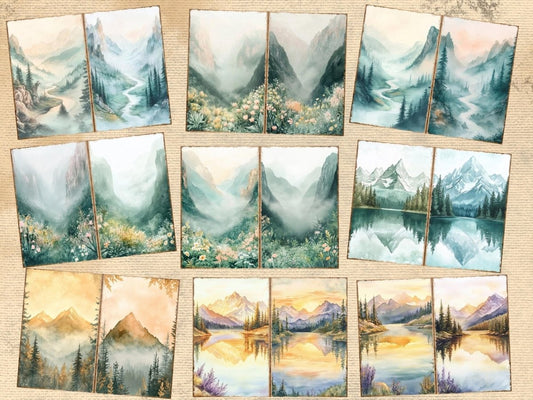 Mountain Landscapes Journal Pages (P2)