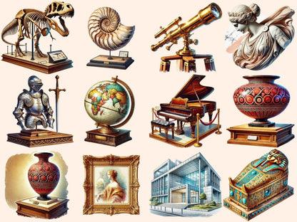 Museums Clipart Artifacts Clipart - Wonders Artist