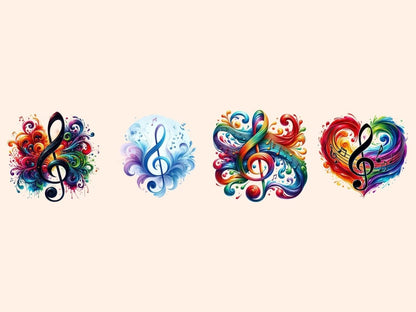 Music Notes Clipart Cute note art - Wonders Artist