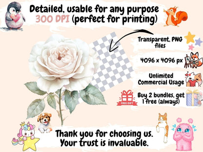 Muted Florals Watercolor Clipart botanical clipart - Wonders Artist