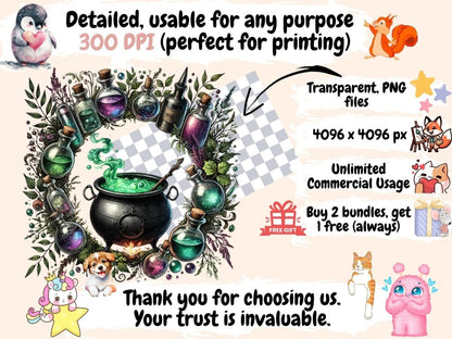 Mystical Frames Clipart Enchanted Borders - Wonders Artist