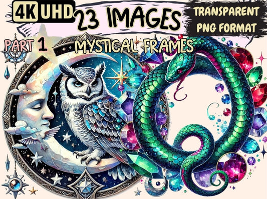 Mystical Frames Clipart Enchanted Borders - Wonders Artist