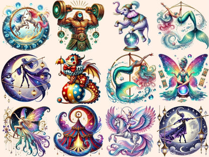 Mythical Circus Clipart Circus Creatures - Wonders Artist