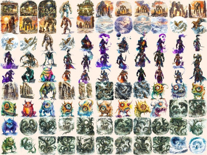 Mythical Creatures Watercolor Clipart mystical clipart - Wonders Artist