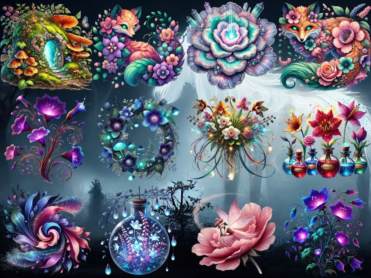 ภาพตัดปะดอกไม้ป่าตำนาน (รุ่นจำกัด) image 2