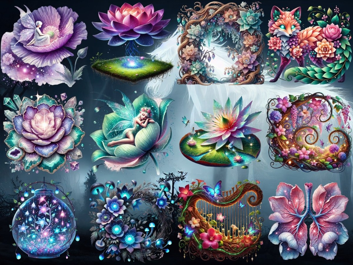 ภาพตัดปะดอกไม้ป่าตำนาน (รุ่นจำกัด) image 8