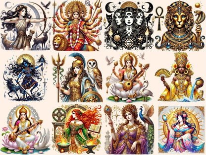 Mythology Goddesses Clipart ancient goddesses - Wonders Artist