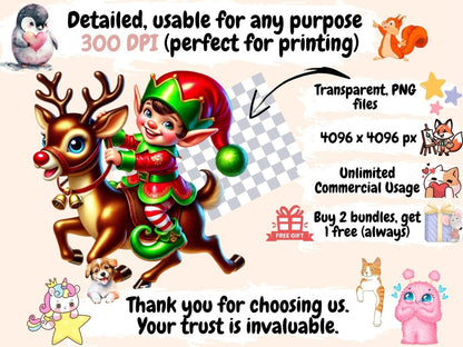 Naughty Elves Clipart Cheeky Elves - Wonders Artist