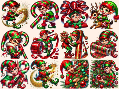 Naughty Elves Clipart Cheeky Elves - Wonders Artist