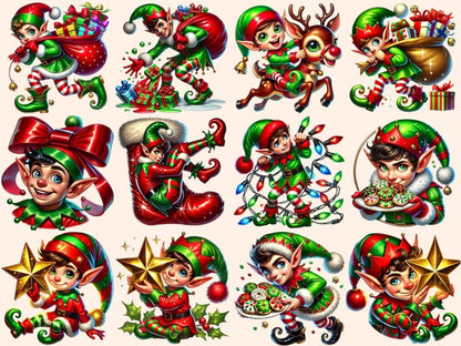 Naughty Elves Clipart Cheeky Elves - Wonders Artist