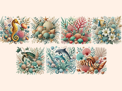 Nautical Bouquets (P2) Clipart Bouquet design - Wonders Artist