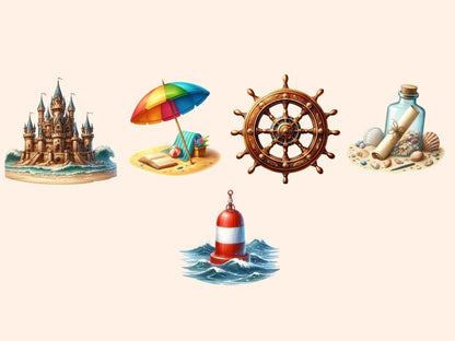 Nautical Clipart Cute nautical art - Wonders Artist