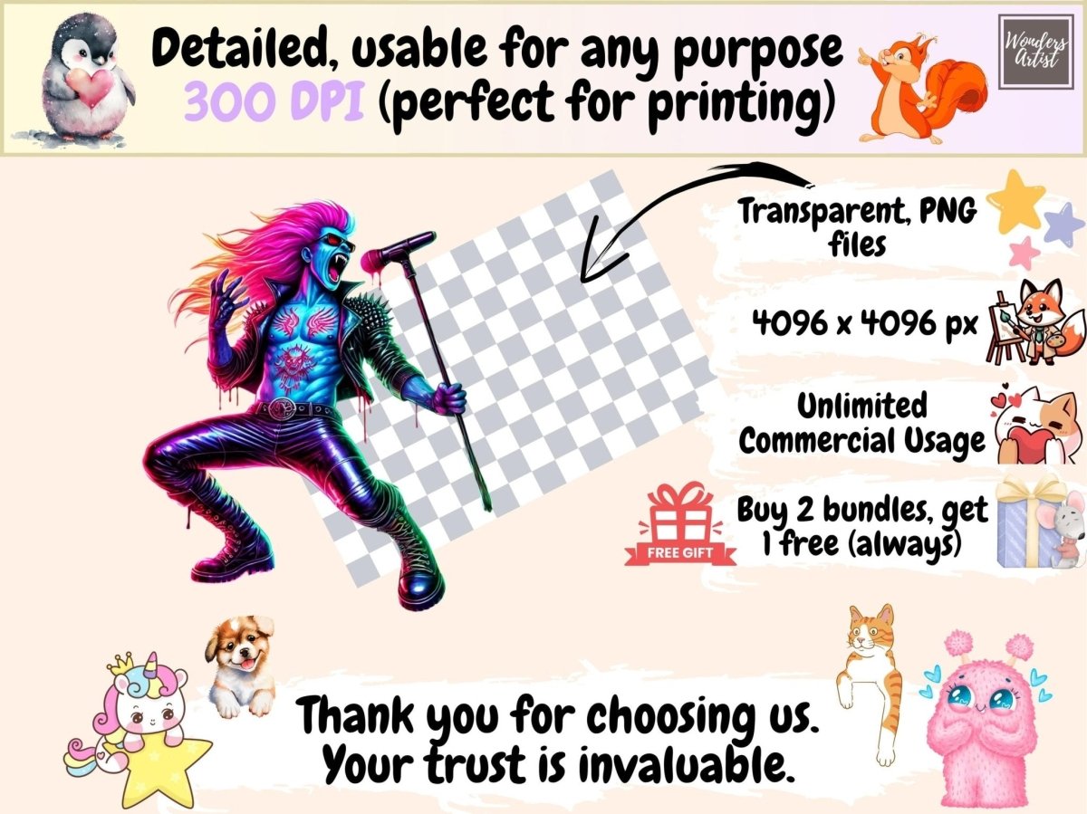 Neon Vampires Clipart bright halloween png colorful vampire png fantasy vampire png - WondersArtist