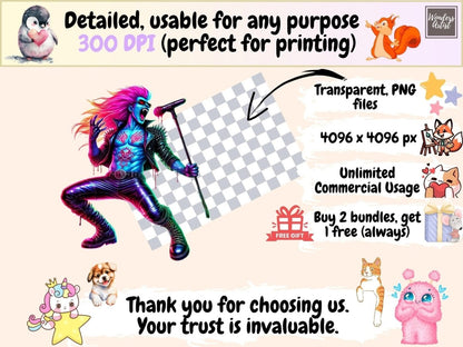 Neon Vampires Clipart bright halloween png colorful vampire png fantasy vampire png - WondersArtist