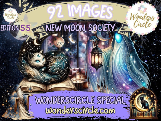 New Moon Society Clipart (LIMITED EDITION) all - access - bundle new bundles all new mini - WondersArtist