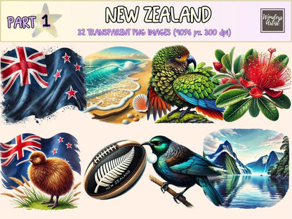 New Zealand (P1) Clipart kiwi bird clipart - Wonders Artist