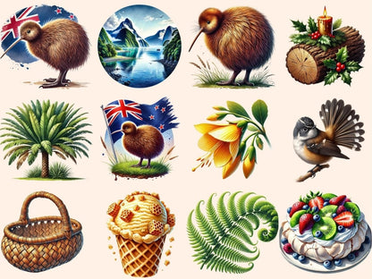 New Zealand (P2) Clipart kiwi bird clipart - Wonders Artist