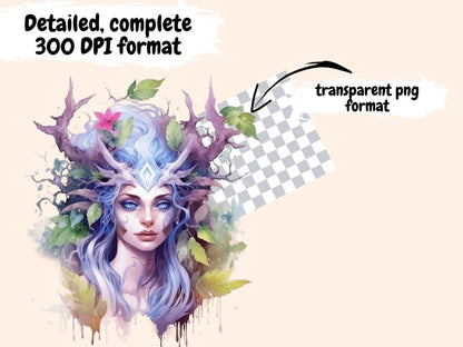 Nighforest Fairies Watercolor Clipart fairies clipart - Wonders Artist