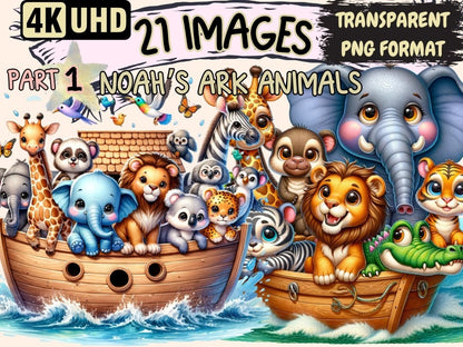 Noah's Ark Animals Clipart Animal design - Wonders Artist