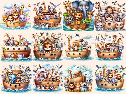 Noah's Ark Animals Clipart Animal design - Wonders Artist