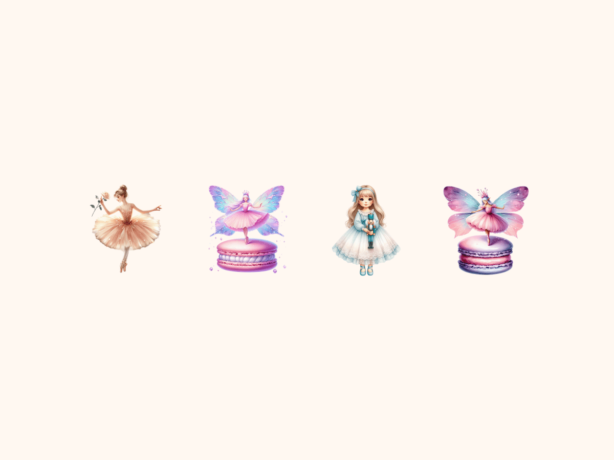 Nutcracker Ballet Clipart All Bundles Clipart Line Art - WondersArtist