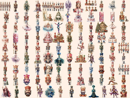 Nutcrackers Watercolor Clipart christmas clipart - Wonders Artist