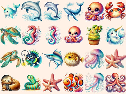 Ocean Animals Clipart animals clipart new bundles all new mini - WondersArtist