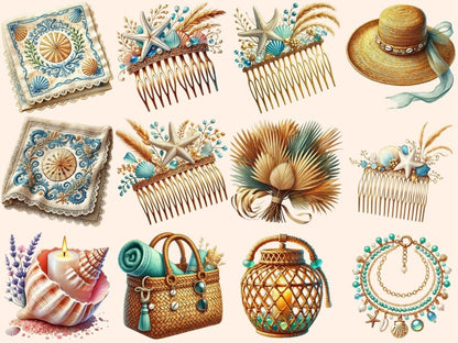 Ocean Boho Summer (P2) Clipart beach boho png - Wonders Artist