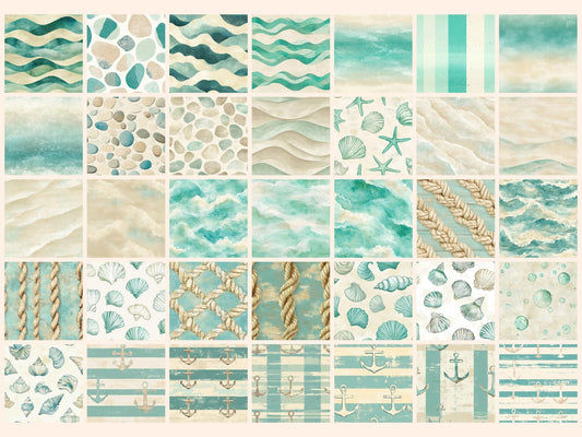 Ocean Serenity #2 Seamless Digital Paper