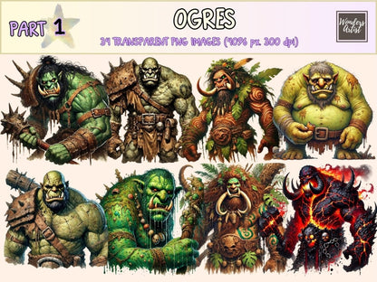 Ogres Clipart beast clipart - Wonders Artist