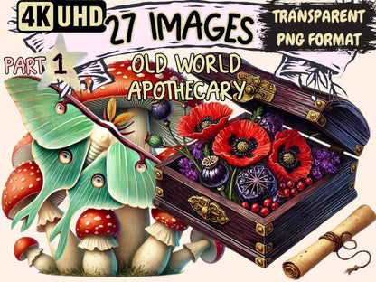 Old World Apothecary Clipart antique apothecary - Wonders Artist