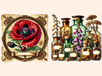 Old World Apothecary (P2) Clipart antique apothecary - Wonders Artist