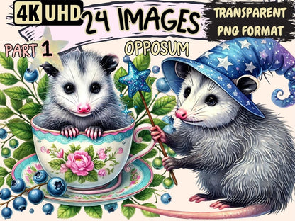 Opossum Clipart Animal Clipart - Wonders Artist