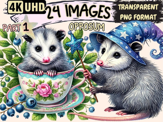 Opossum Clipart Animal Clipart - Wonders Artist