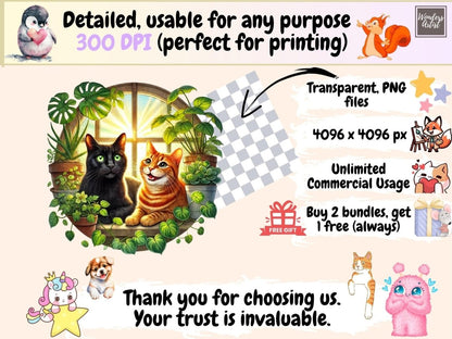 Orange & Black Cats Clipart black cat png - Wonders Artist