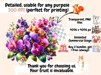 Orchids Clipart beautiful orchids - Wonders Artist