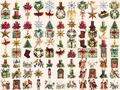 Ornate Christmas Watercolor Clipart Christmas Clipart - Wonders Artist
