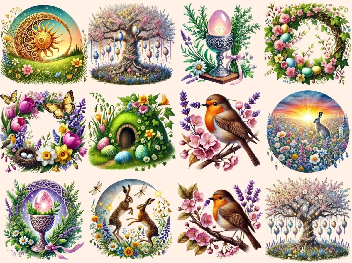 Ostara Clipart celtic spring art - Wonders Artist