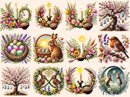 Ostara Clipart celtic spring art - Wonders Artist