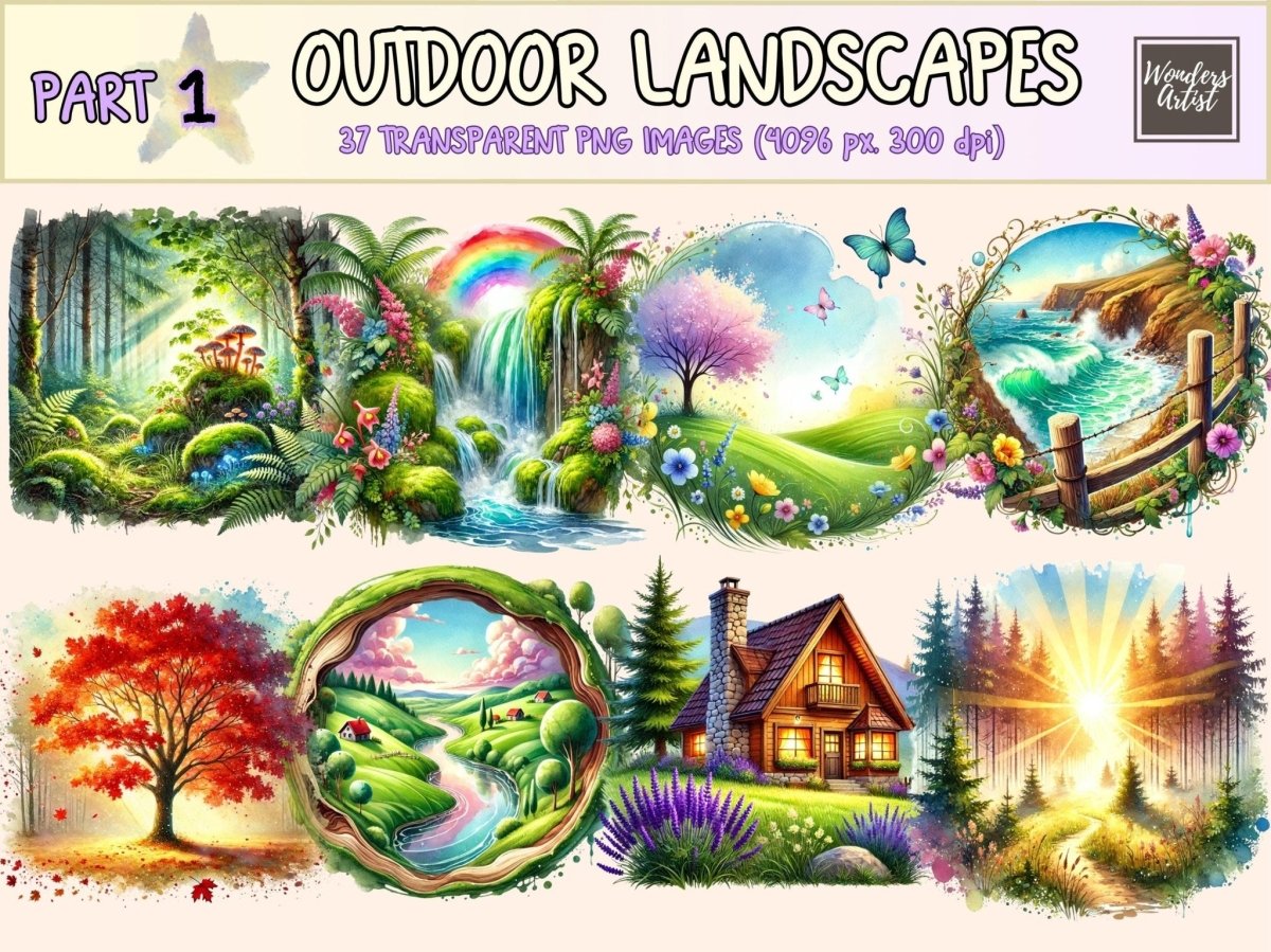 Outdoor Landscapes Clipart countryside png forest clipart hiking landscape png - WondersArtist