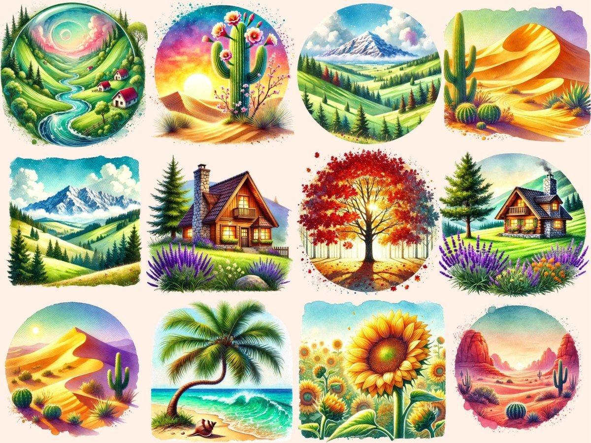 Outdoor Landscapes Clipart countryside png forest clipart hiking landscape png - WondersArtist