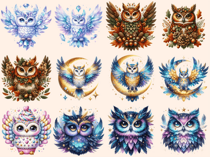 Owls Clipart autopost Cute owl art cute owl clipart - WondersArtist