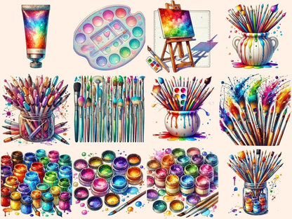 Painter's Supplies Clipart art digital art - Wonders Artist