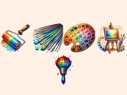 Painter's Supplies Clipart art digital art - Wonders Artist