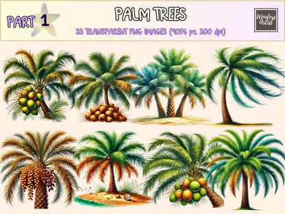 Palm Trees Clipart beach clipart - Wonders Artist