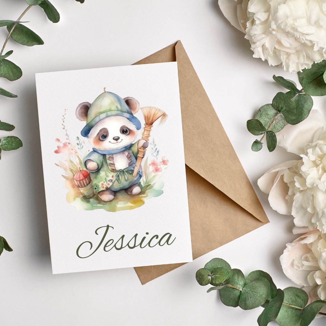 Panda Cuties Watercolor Clipart - High - Quality Instant Digital Download for Creative Projects