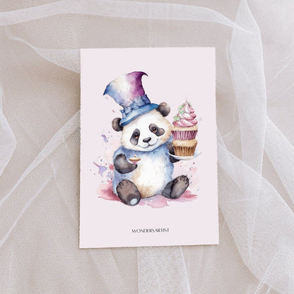 Panda Cuties Watercolor Clipart animal clipart - Wonders Artist