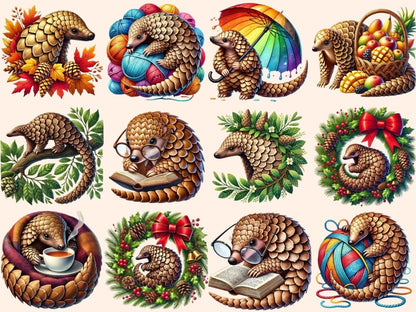 Pangolins Clipart Animal Clipart - Wonders Artist