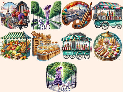 Paris Life (P2) Clipart City of Light PNG - Wonders Artist