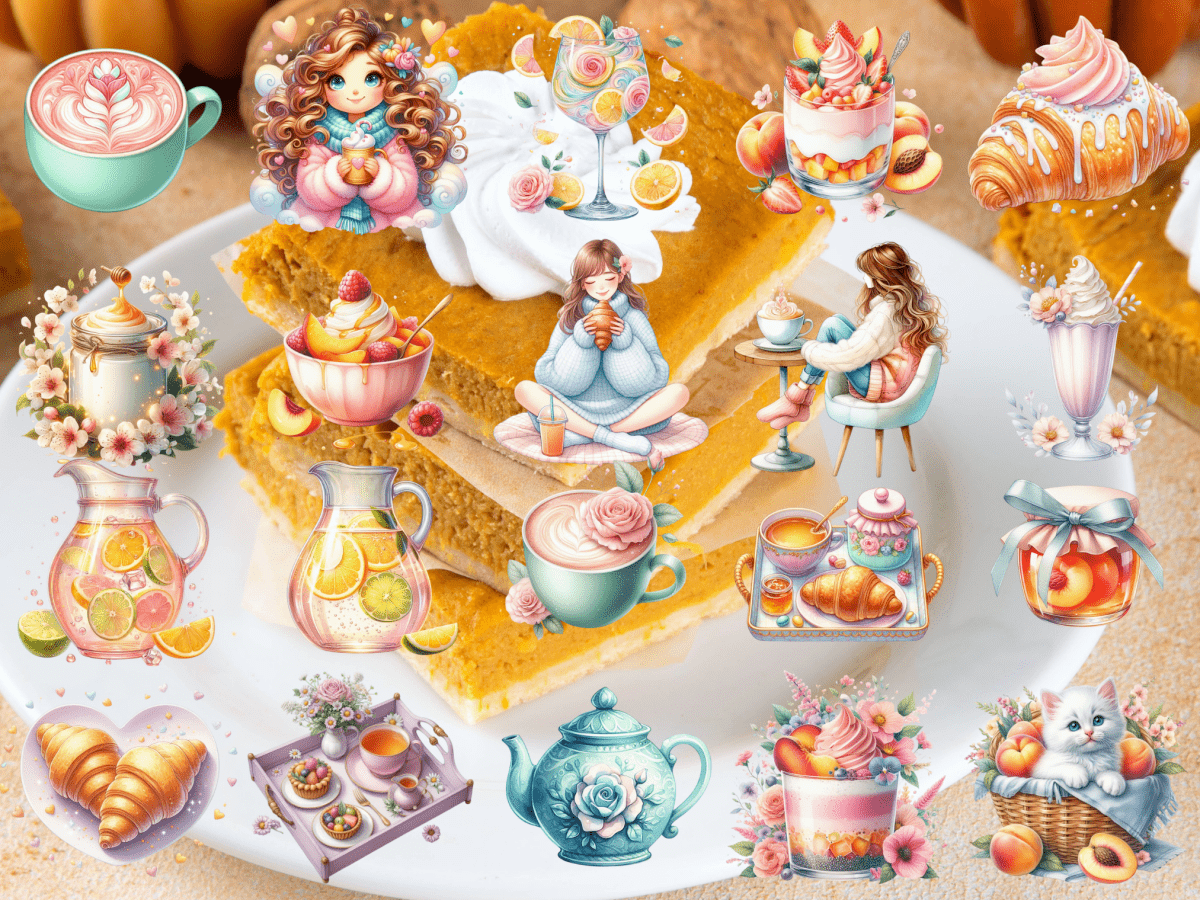 Pastel Breakfast Clipart (LIMITED EDITION) image 3